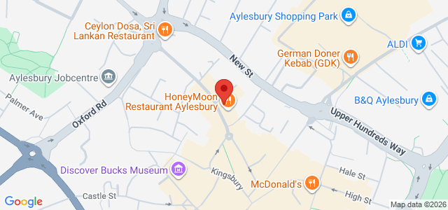 Map showing Hotbox in Aylesbury